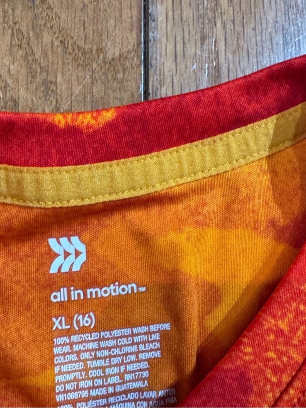 all in motion Red & Orange Camo Short Sleeve Tee - Picture 2 of 2